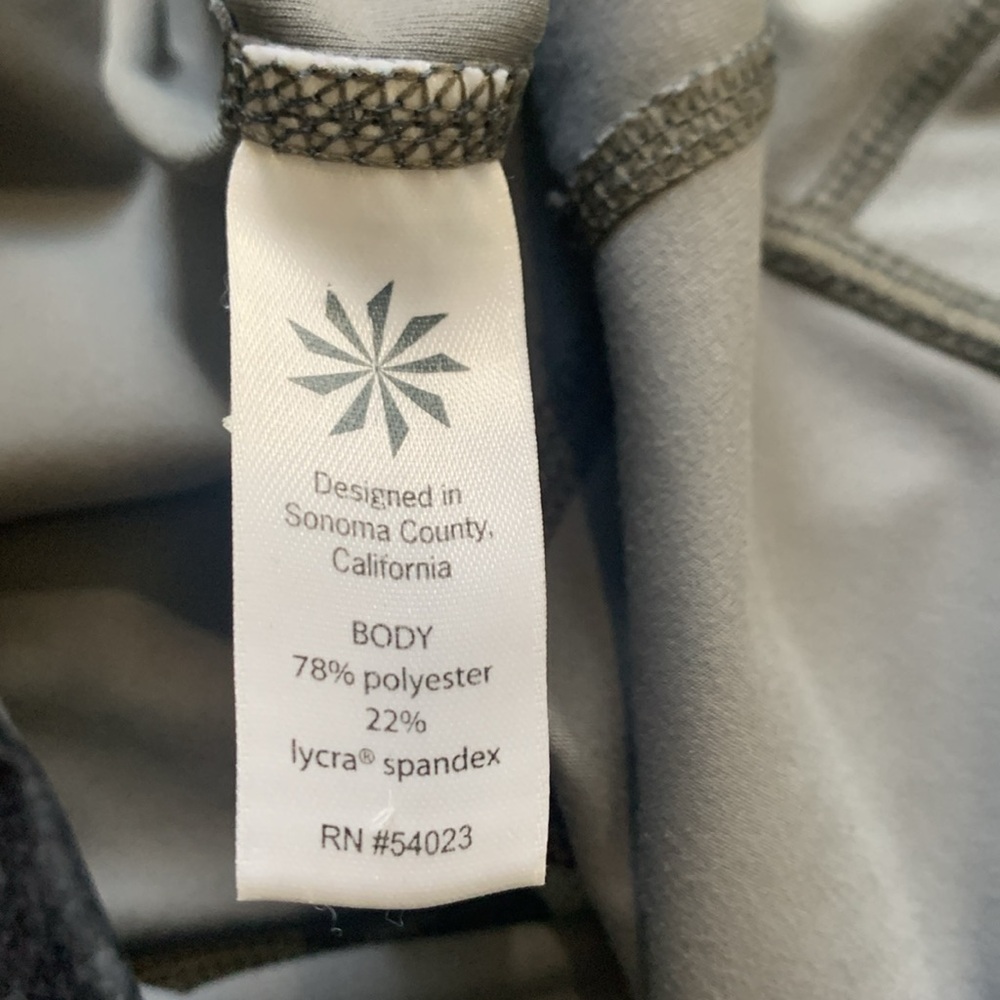Athleta Dark Gray Light Gray Leggings Size S - Picture 7 of 9